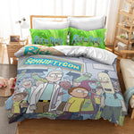 Rick And Morty Cosplay Bedding Quilt Cover Without Filler
