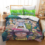 Rick And Morty Cosplay Bedding Quilt Cover Without Filler