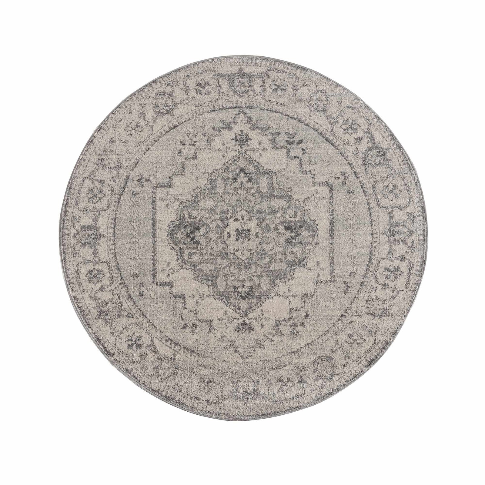 Alfombra Tigried color marfil y gris 2315 - Liquidación