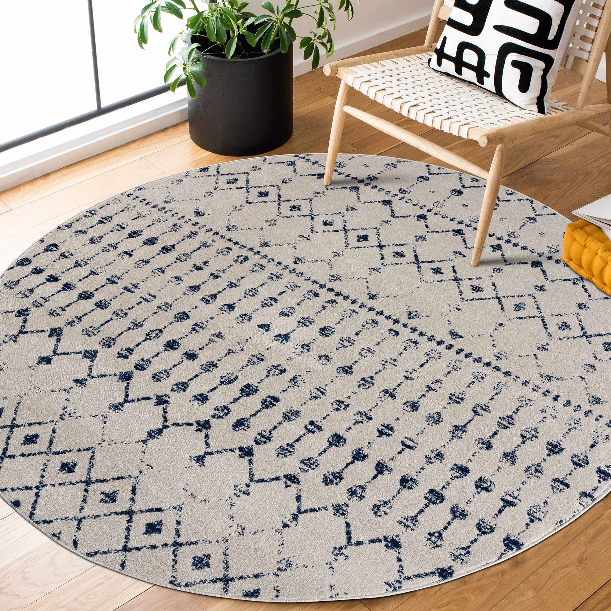 Alfombra azul tigrican 2332
