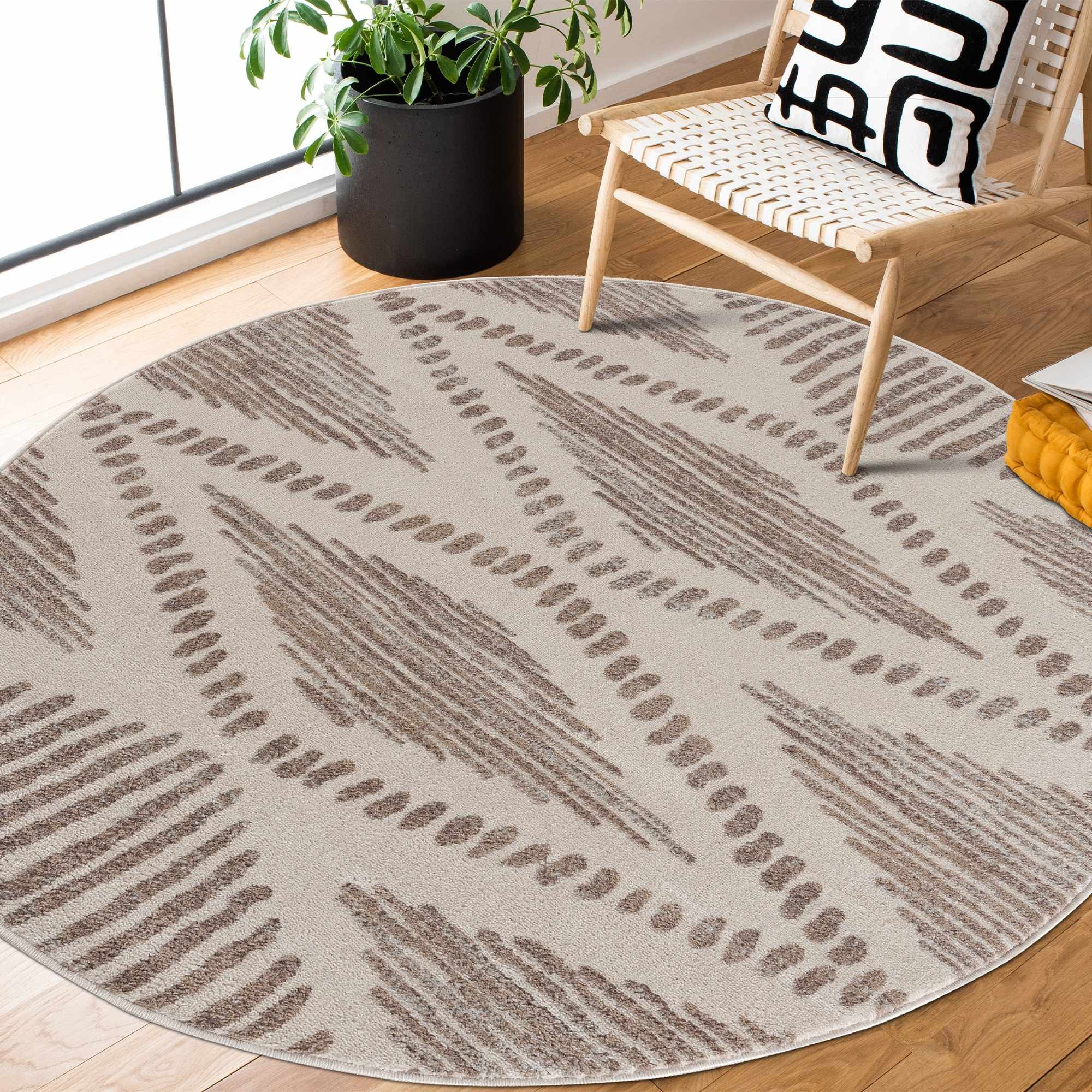 Alfombra beige Tigrisis 2328