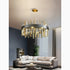 Royal Hanging Gold/Titanium/Copper Round Crystal Chandelier for Dining Room
