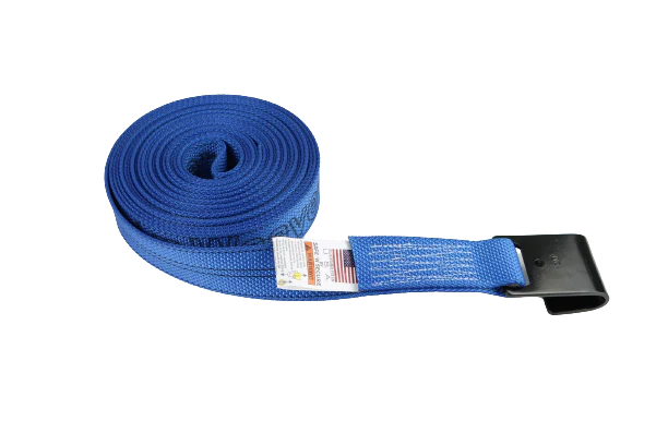 Correa de cabrestante de 2 x 15 pies con gancho plano, tejido de diamante | Opciones de color