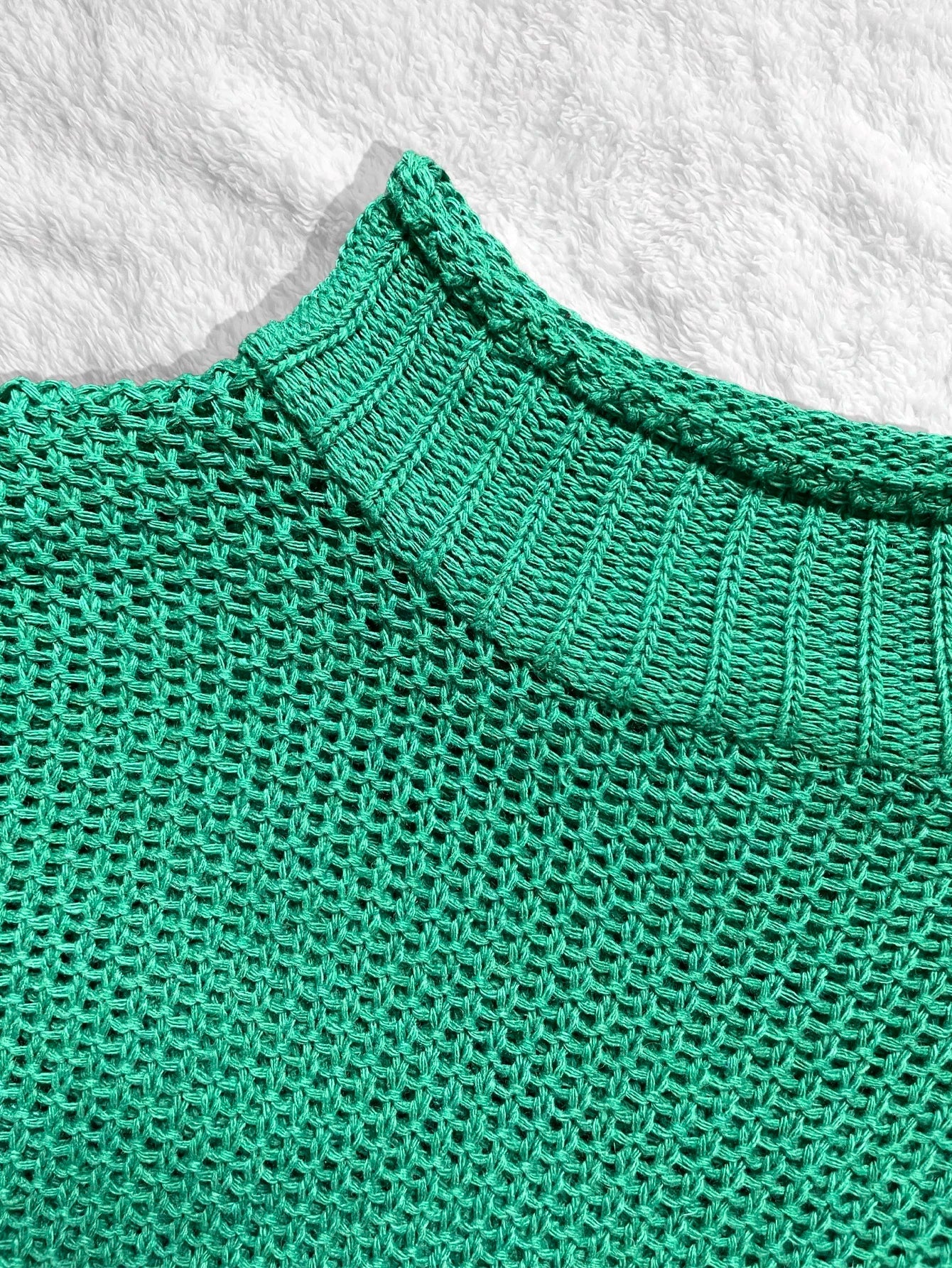 Thick Thread Bat Sleeve Knit Sweater, High Neck