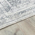 Alfombra lavable de pelo plano gris Barny