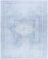 Alfombra lavable de pelo plano azul hielo - Liquidación
