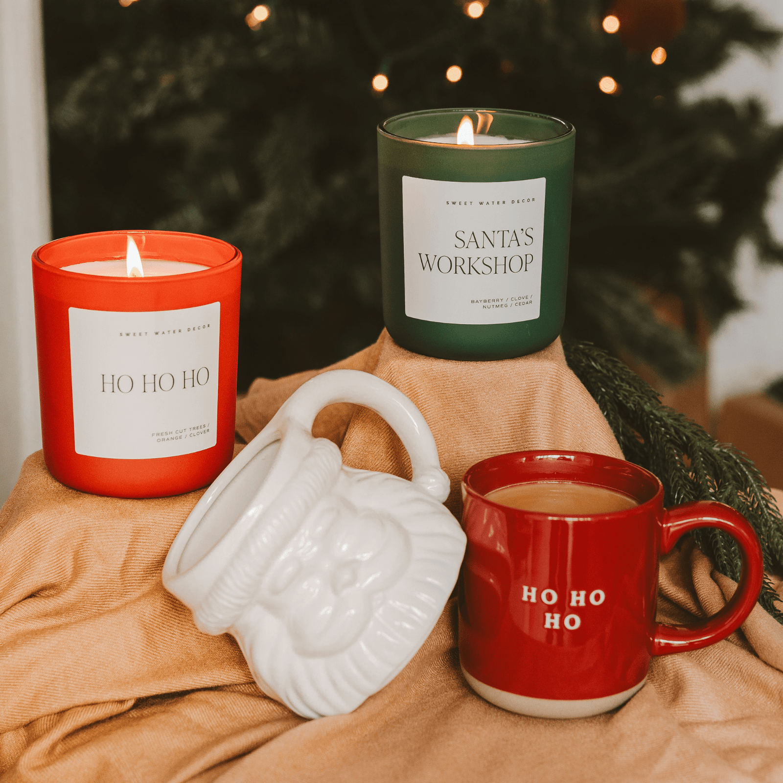 Taza de café con figura de Papá Noel de 433 ml