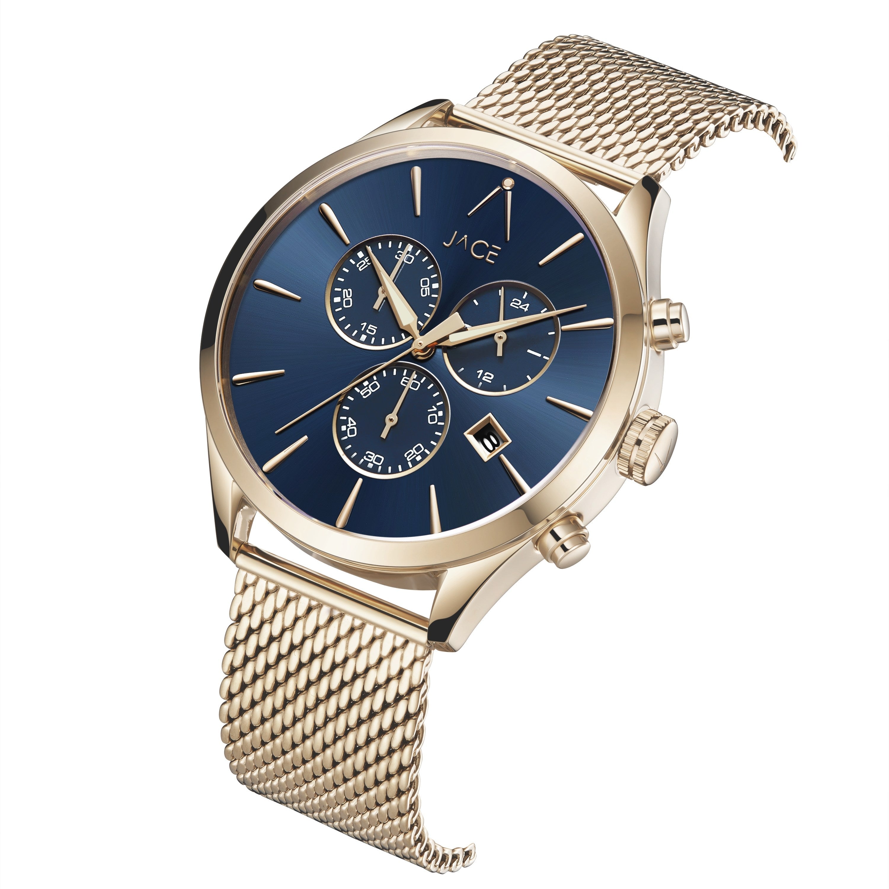 "Sao Paulo" Men`s Mesh Band Chronograph Watch