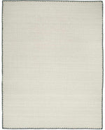 Ayumu Off White Hand Woven Wool Area Rug