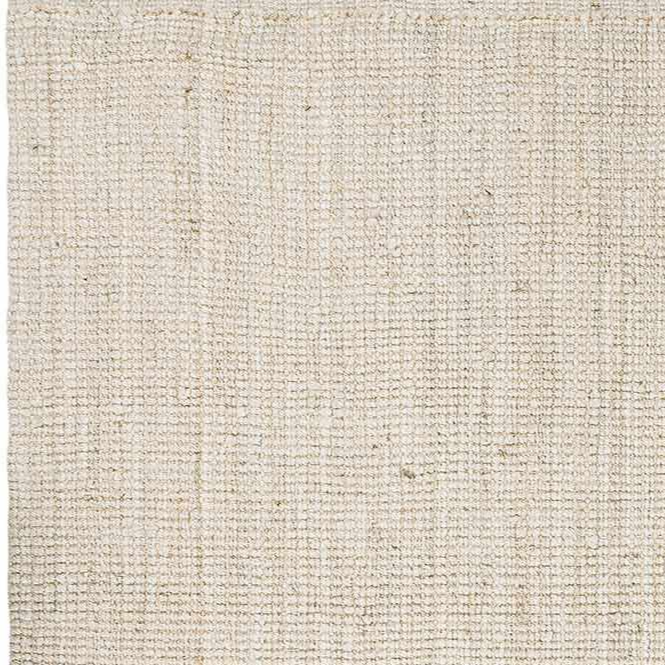 Alfombra de yute color crema Ambel