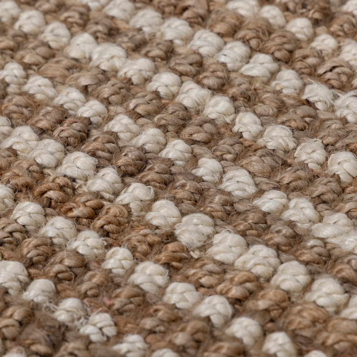 Alfombra de yute color camello Ambel