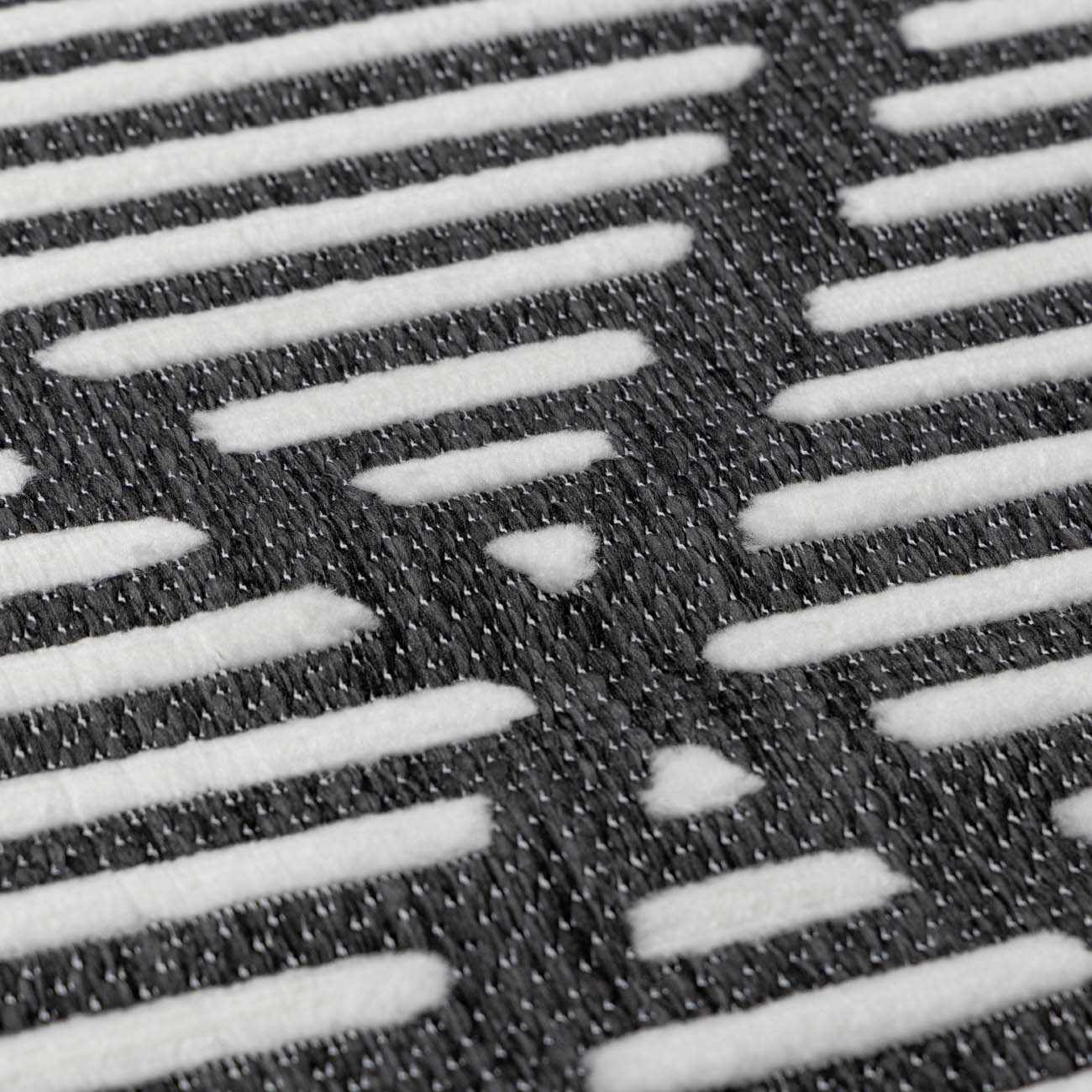 Alfombra duradera negra Anah