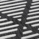 Alfombra duradera negra Anah