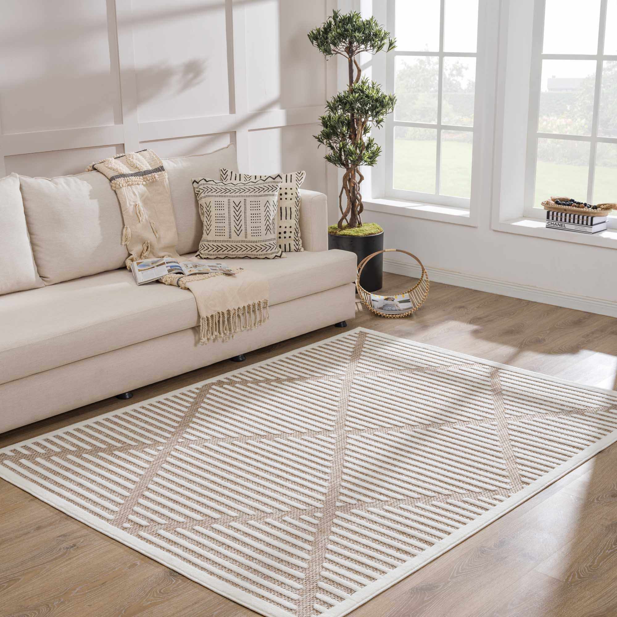 Alfombra para exteriores Anah Cream