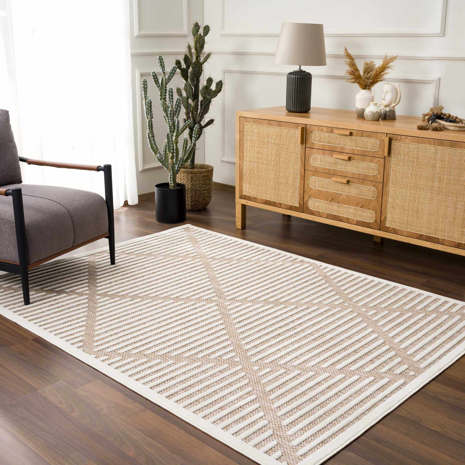 Alfombra para exteriores Anah Cream