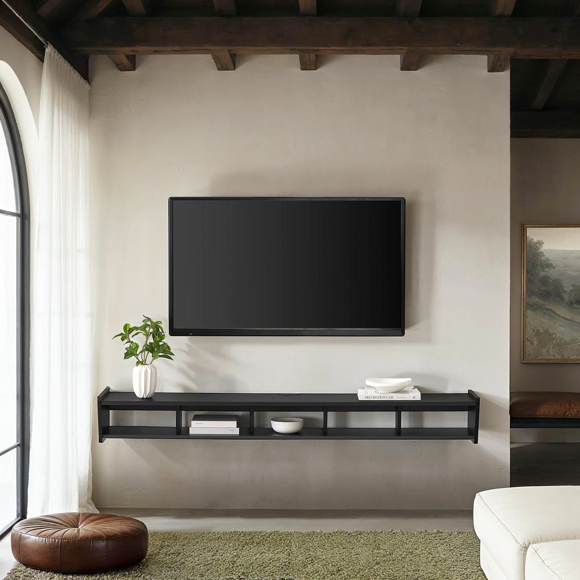 Mueble de TV minimalista flotante