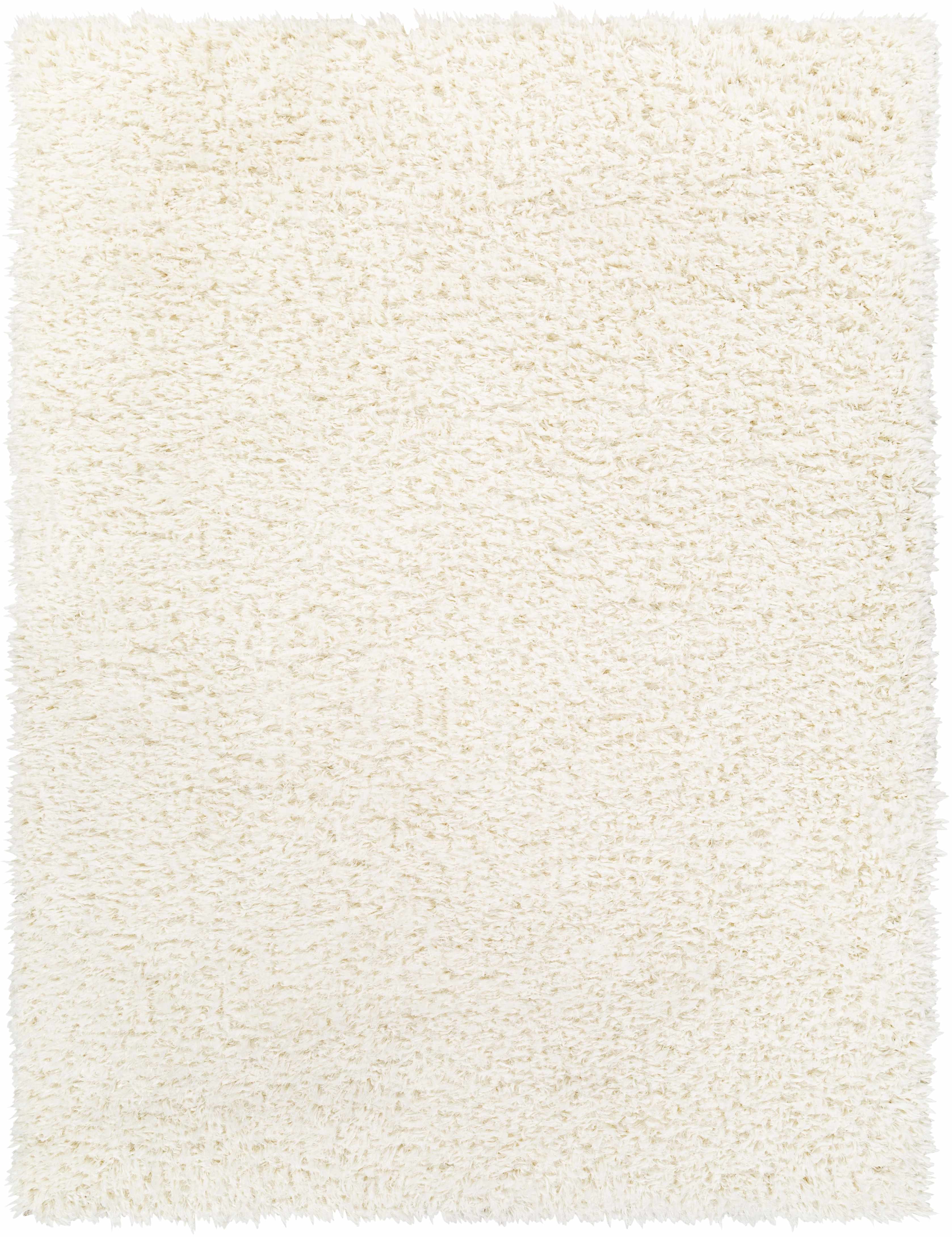 Alfombra de felpa color crema liso Siari