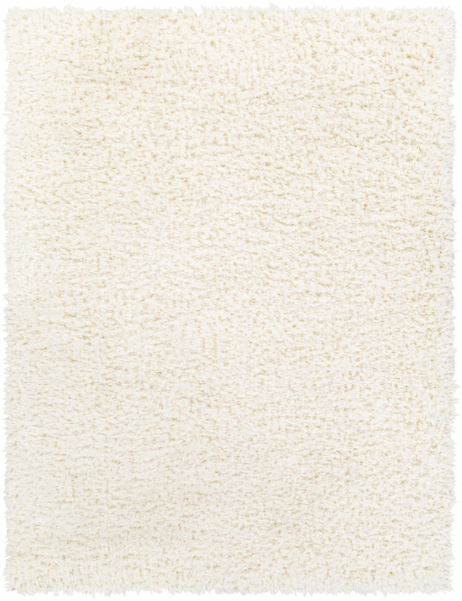 Alfombra de felpa color crema liso Siari