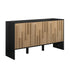 Aparador/soporte para TV con puertas detalladas de madera contemporánea Silas