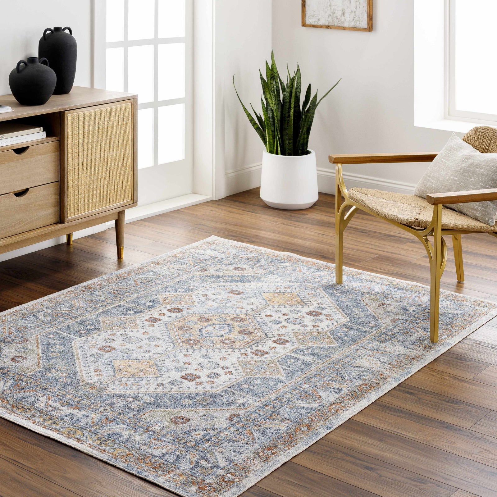 Alfombra lavable de pelo plano Afya