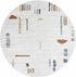 Alfombra lavable moderna Arnon