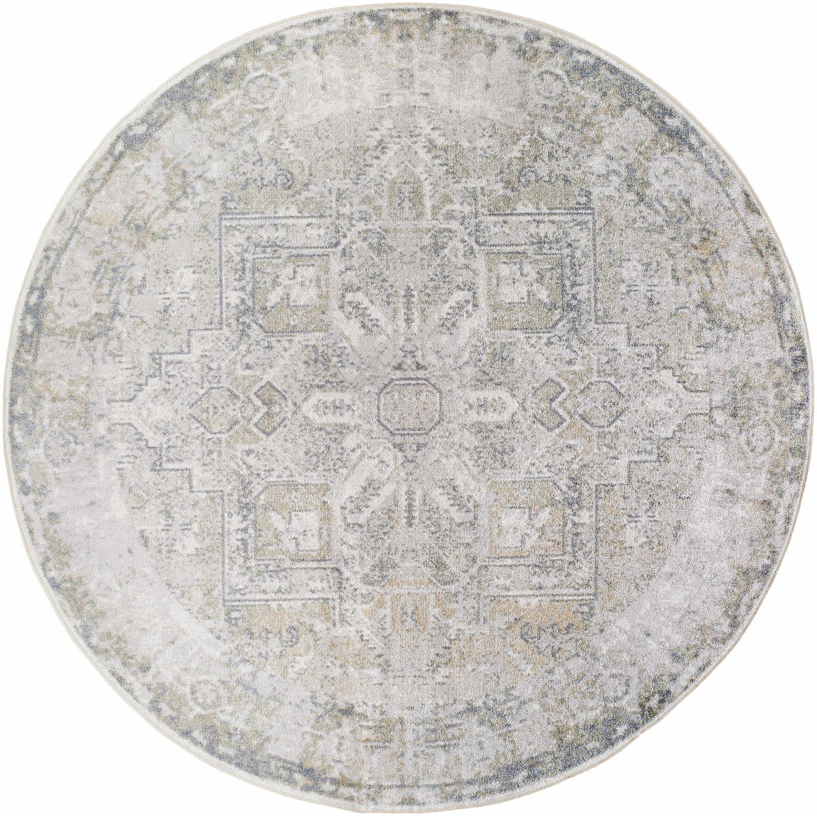 Alfombra lavable de pelo plano Hera Olive