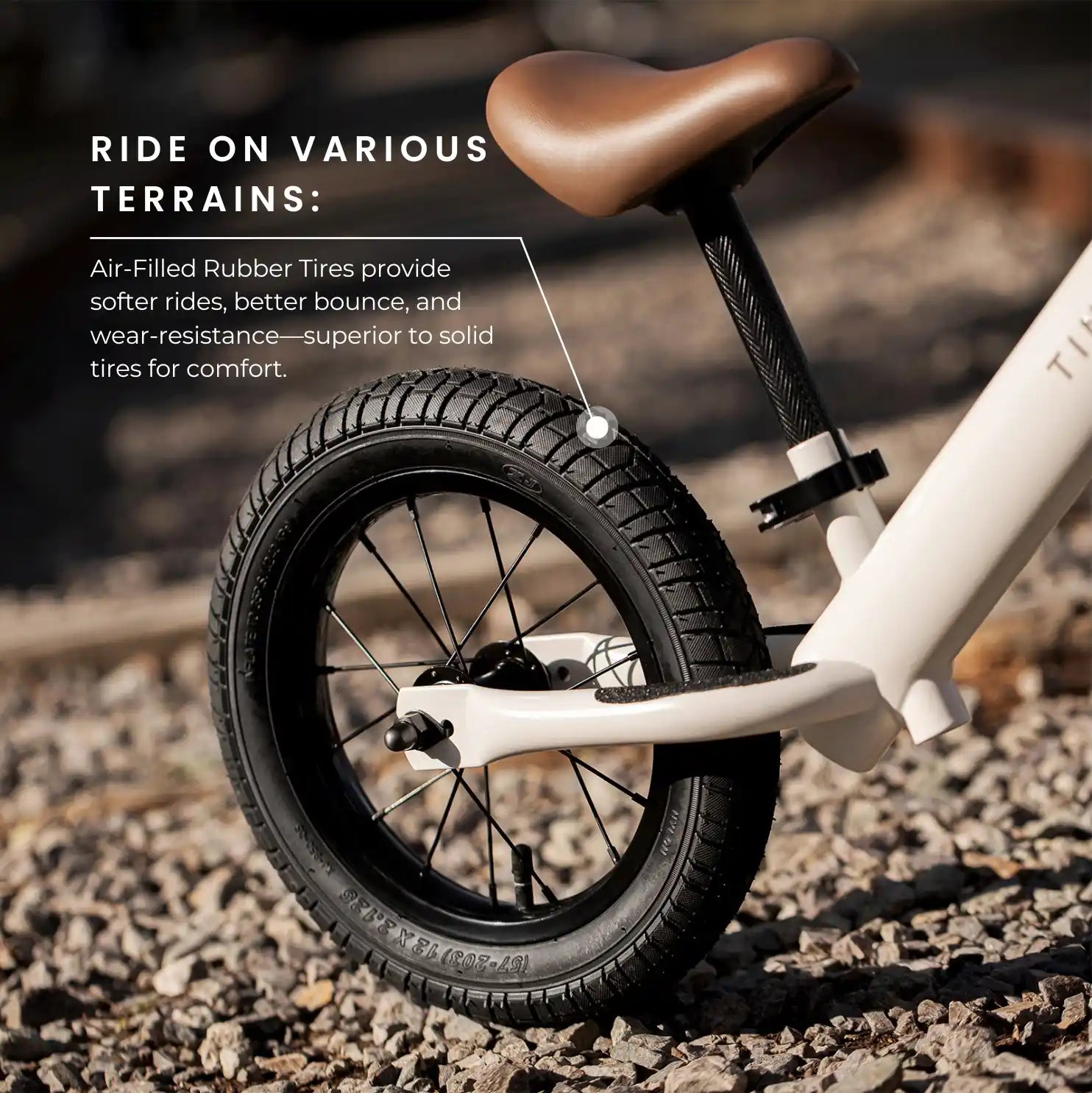 Tiny Land Balance Bike - Milky White