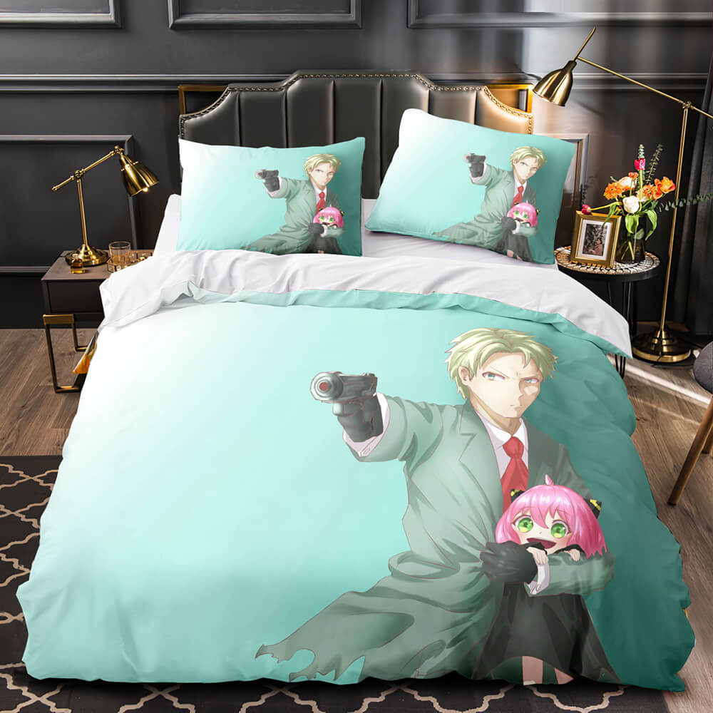 Juego de cama Anime SPY×FAMILY, funda de edredón para niños sin relleno