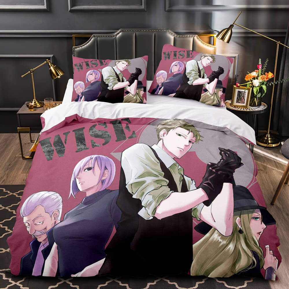 Juego de cama Anime SPY×FAMILY, funda de edredón para niños sin relleno