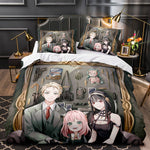 Juego de cama Anime SPY×FAMILY, funda de edredón para niños sin relleno