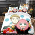 Juego de cama Anime SPY×FAMILY, funda de edredón para niños sin relleno