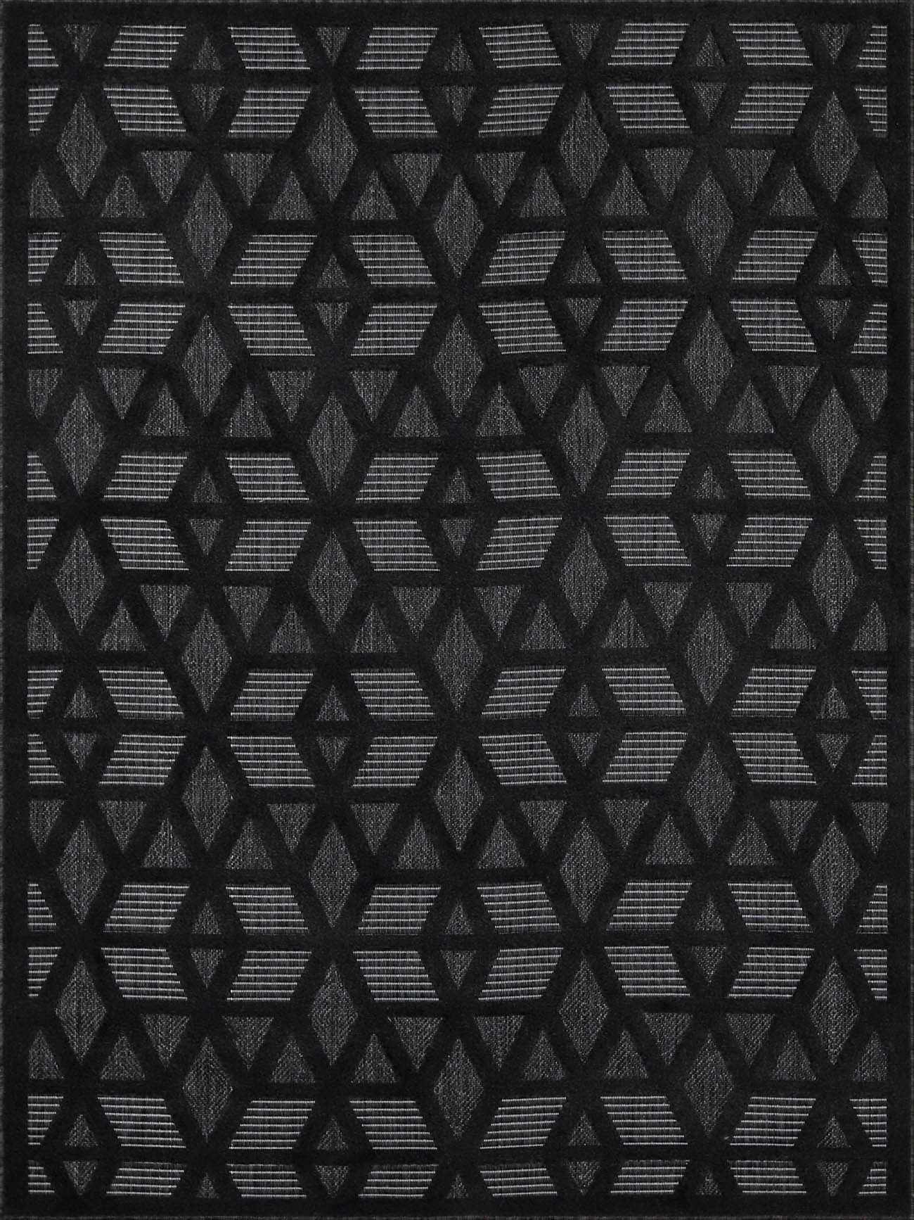 Alfombra de exterior negra Nuri