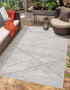 Alfombra texturizada de alto rendimiento Baqer Bone &amp; Taupe - Liquidación
