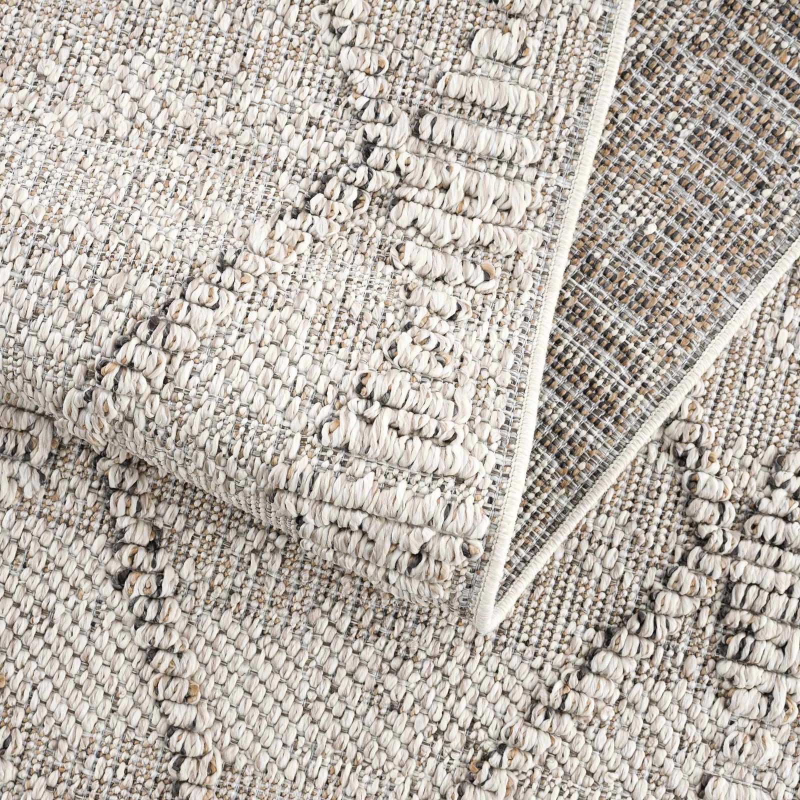 Alfombra Nyla Bone para interior y exterior - Liquidación 2x3
