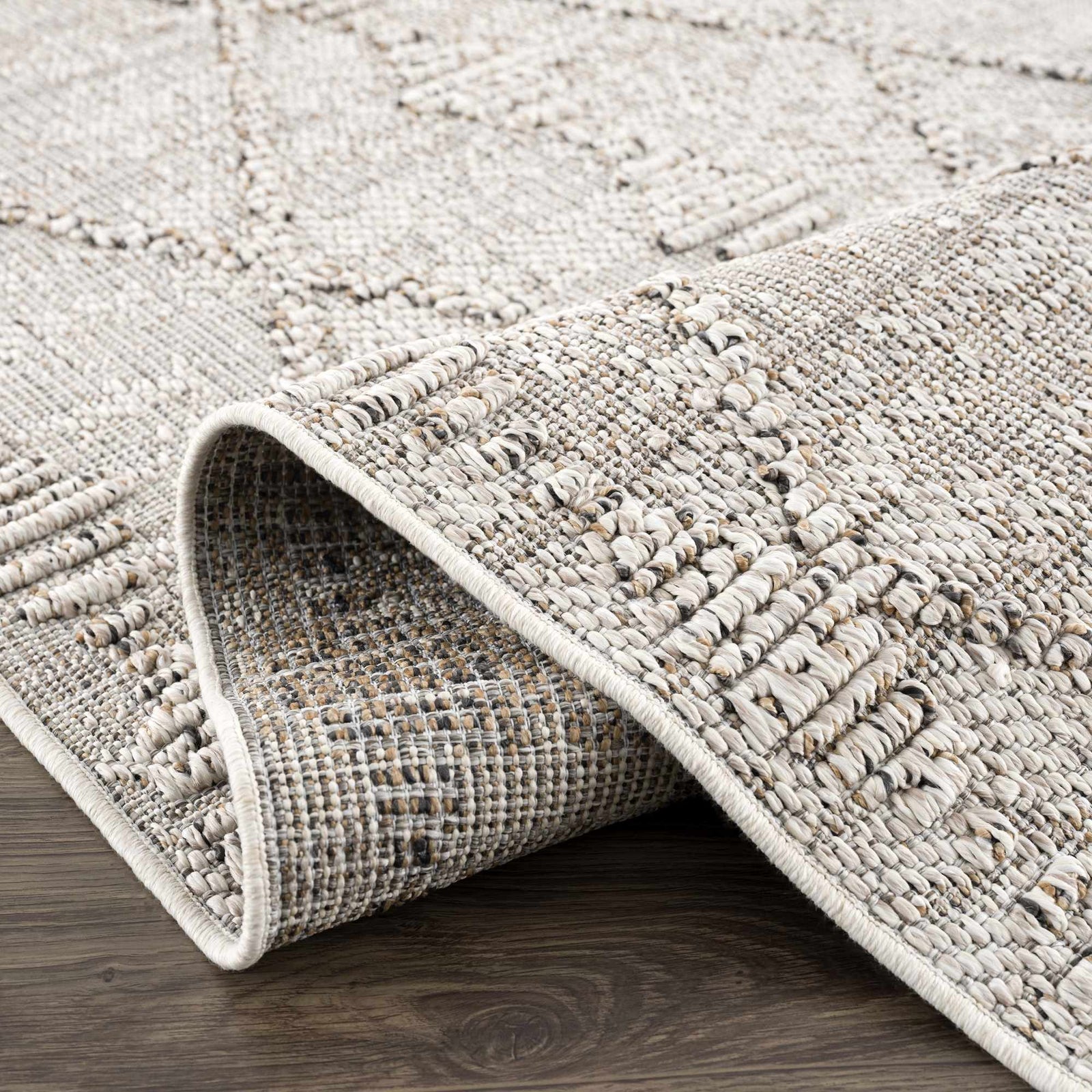 Alfombra Nyla Bone para interior y exterior - Liquidación 2x3