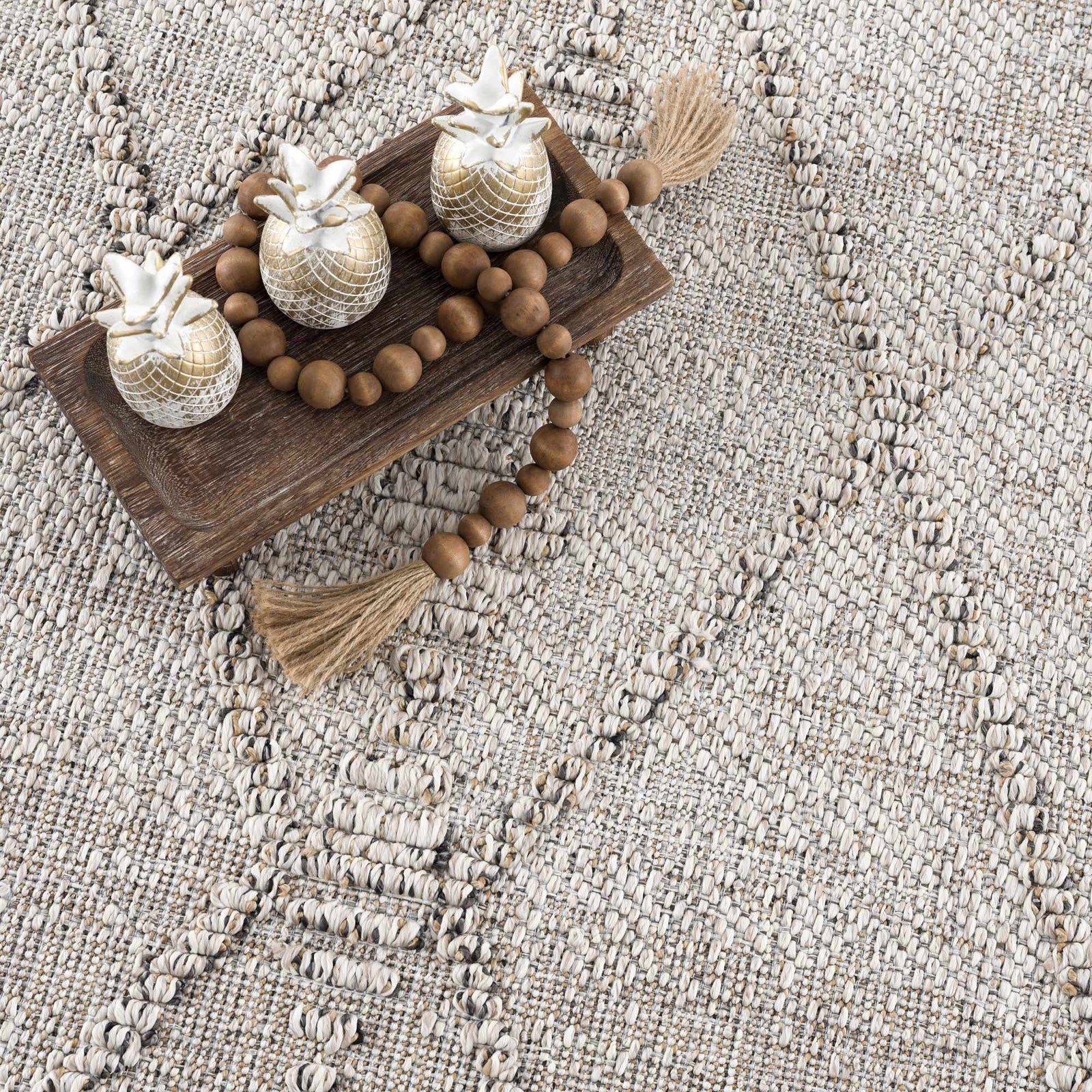 Alfombra Nyla Bone para interior y exterior - Liquidación 2x3
