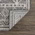 Alfombra Diah en color negro y hueso - Liquidación