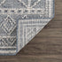 Alfombra Diah Gray azul y hueso - Liquidación