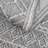 Alfombra Diah Gray azul y hueso - Liquidación