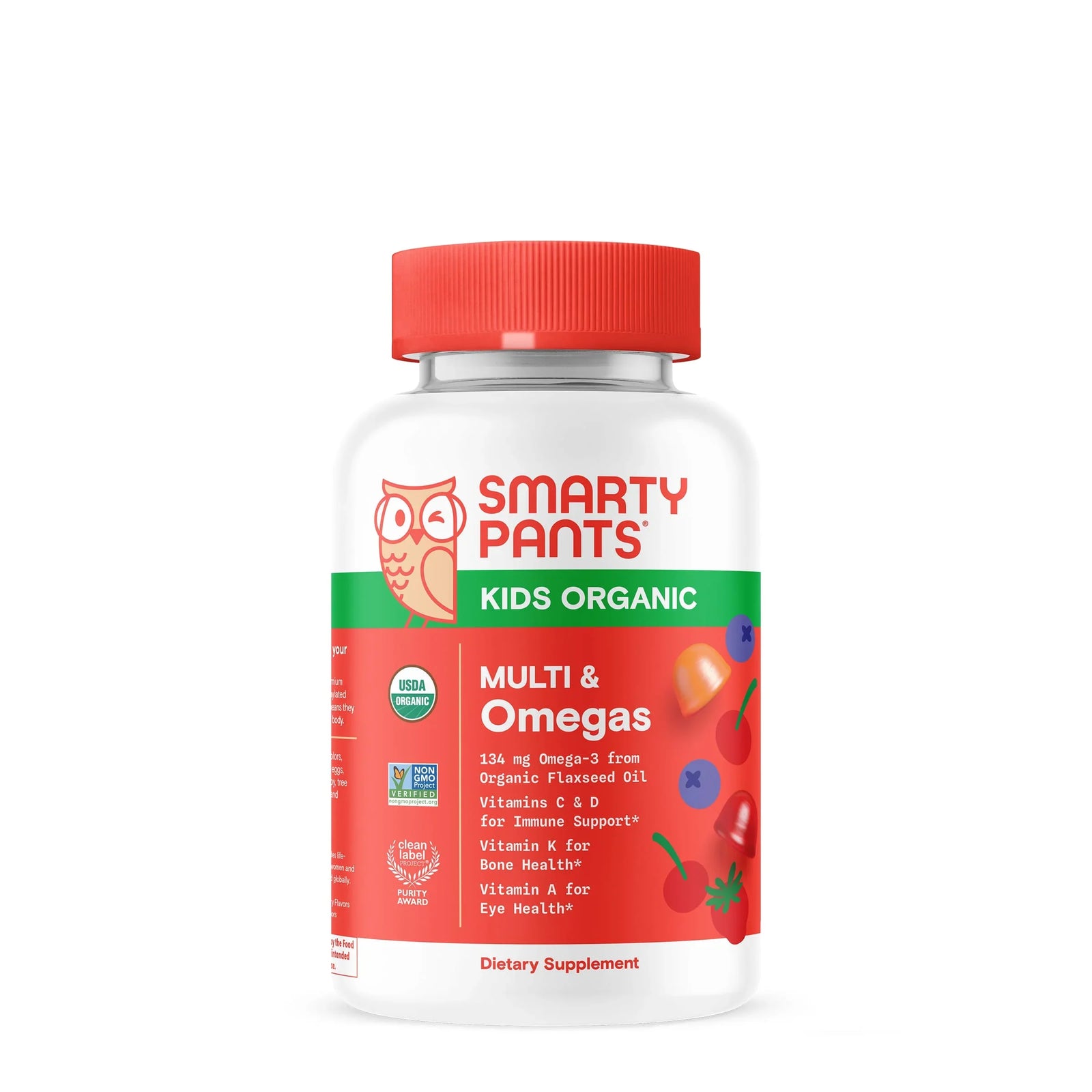Gomitas multivitamínicas orgánicas SmartyPants para niños - 90 unidades