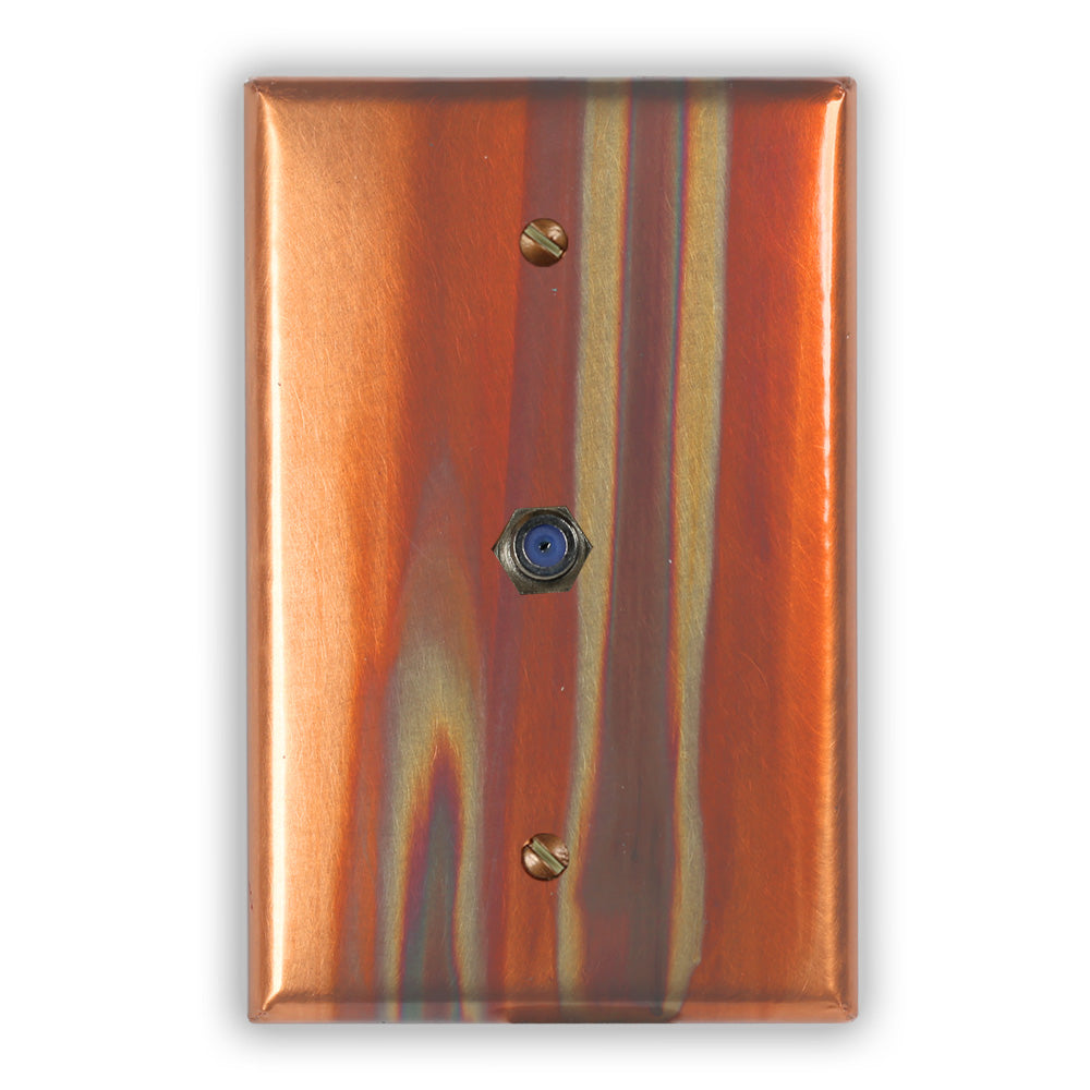 Stellar Copper - 1 Cable Jack Wallplate