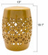Yellow Ceramic Side Table