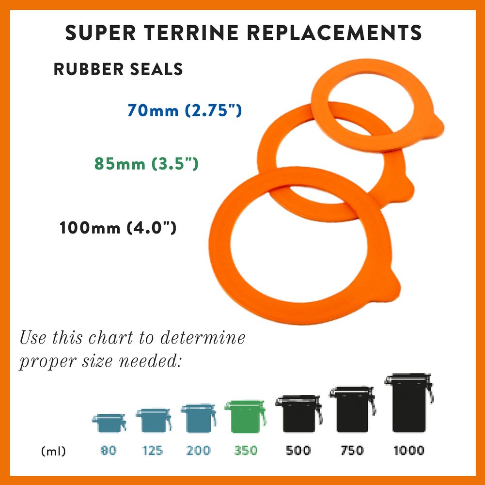 Le Parfait Super - Rubber Seals - Food Storage Containers