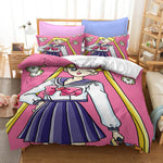 Anime Sailor Moon Pattern Bedding Set Quilt Covers