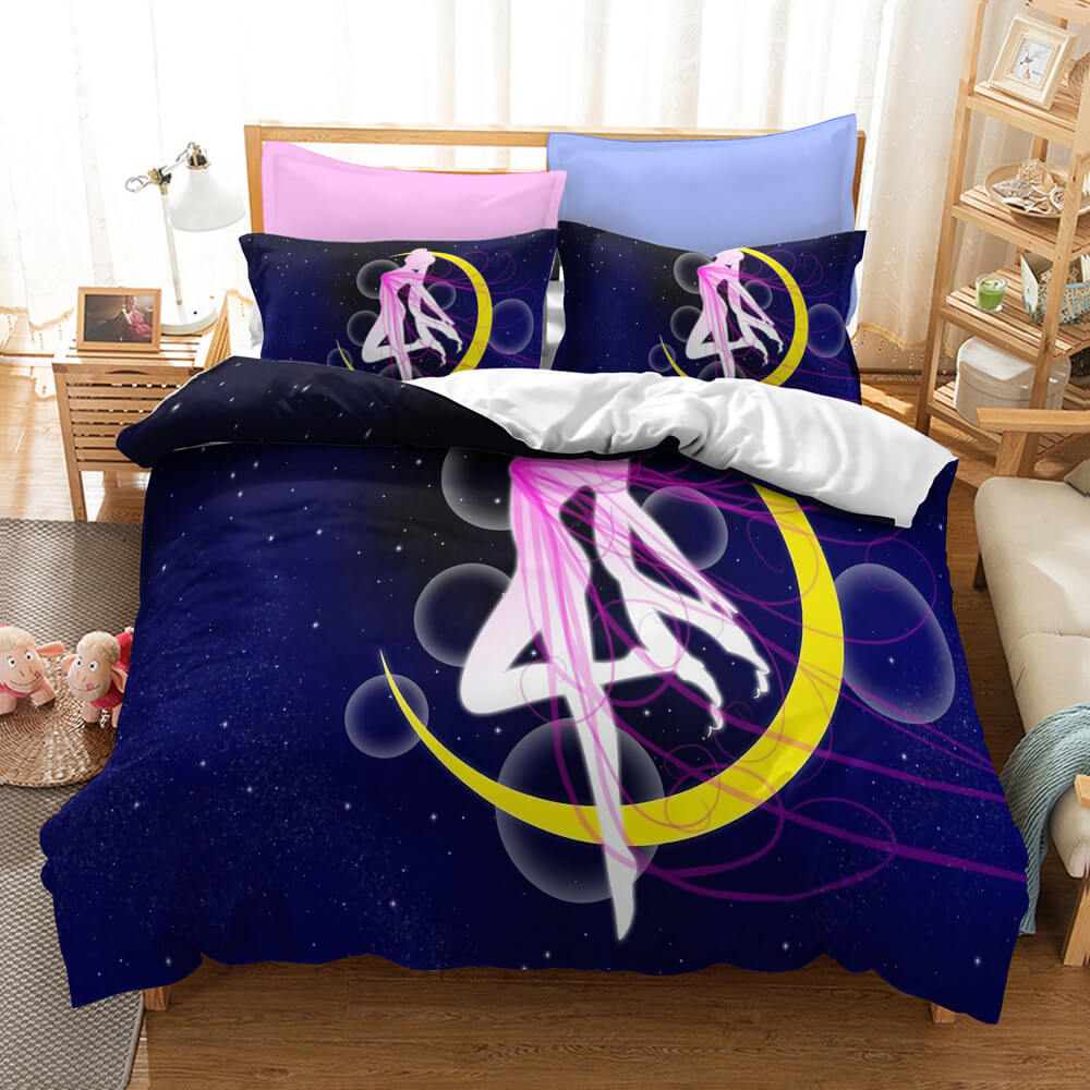 Anime Sailor Moon Pattern Bedding Set Quilt Covers