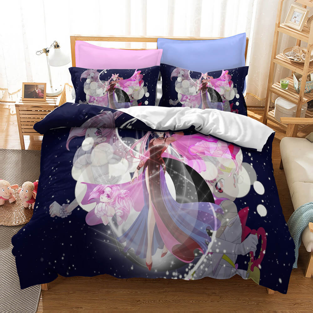 Anime Sailor Moon Pattern Bedding Set Quilt Covers