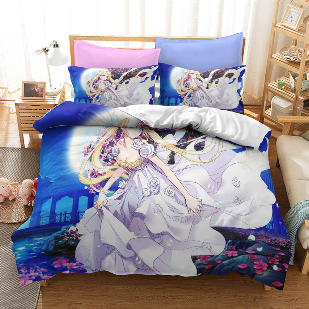 Anime Sailor Moon Pattern Bedding Set Quilt Covers