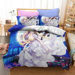 Anime Sailor Moon Pattern Bedding Set Quilt Covers