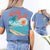 Salty Soul Women’s Comfort Colors Tee – Summer Beach Shirt with Sunset & Palm Tree Design