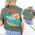 Salty Soul Women’s Comfort Colors Tee – Summer Beach Shirt with Sunset & Palm Tree Design
